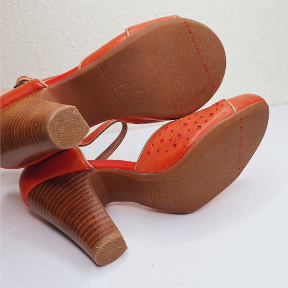 Miz Mooz Nicolina Block Heels Ankle Strap 8 Retro Comfort Leather Shoes 40s Fall - Picture 10 of 14